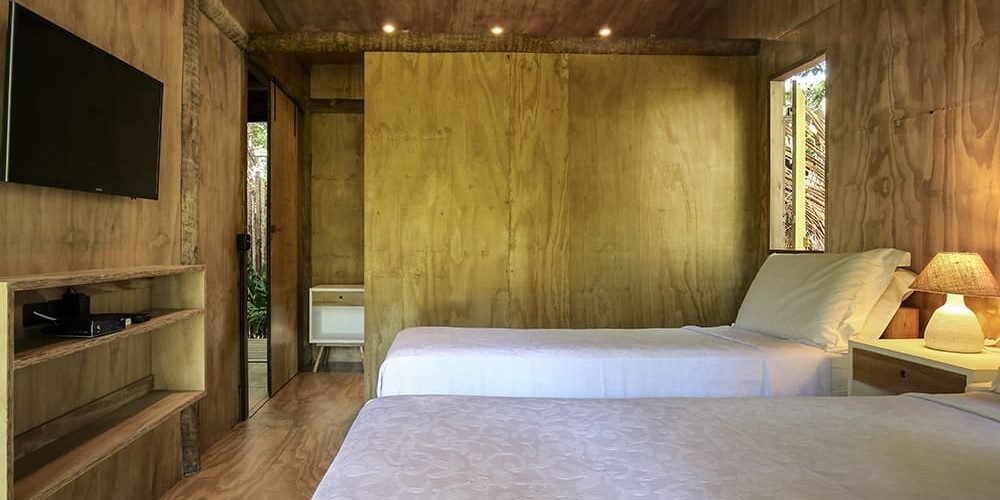 CASA MADEIRA quarto camas solteiro